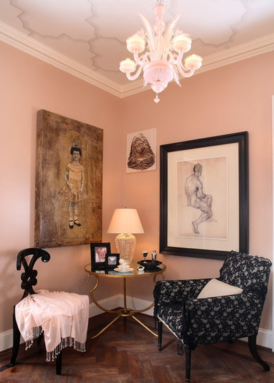 Eclectic Living Room by Dillard Pierce Design Associates