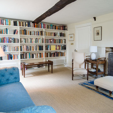 Sitting room library for Cotswold house