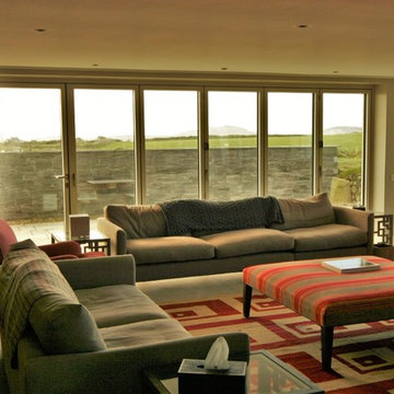 Sitting Room with concertina glass doors
