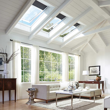 Skylights create a bright and fresh living environment