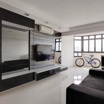 Sleek Minimalist * Living Room