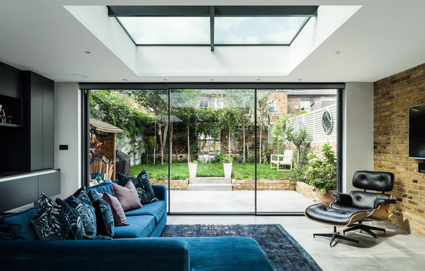 Contemporary Living Room by Perla Windows Ltd