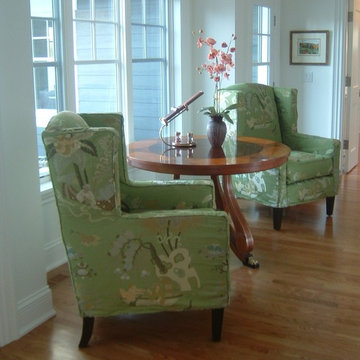Slipcovered Sitting Area by the Window