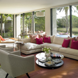 Contemporary Living Room by Michael Wolk Design Associates