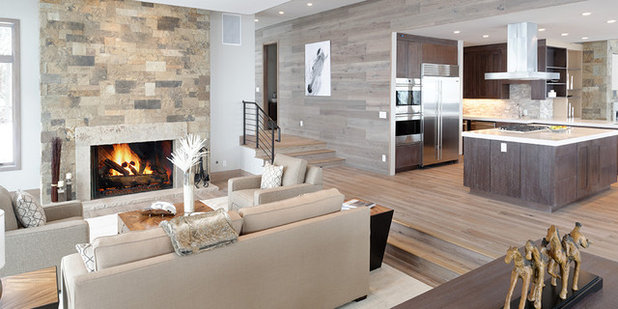 Modern Living Room by HardwoodBargains