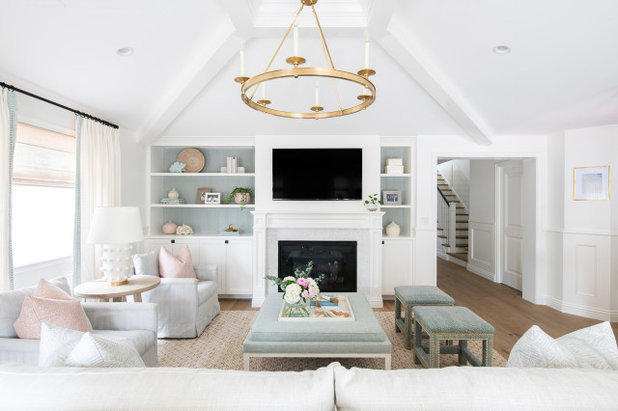 Beach Style Living Room by White Sands Coastal Development