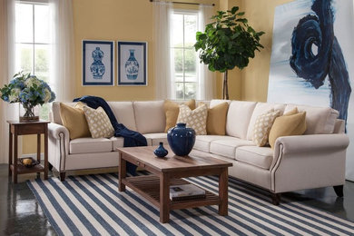 Design ideas for a classic living room in Austin.