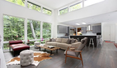 Houzz Tour: A Modern Retreat in the Michigan Woods