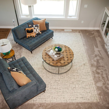 Solon Modern Farmhouse - Living Room Aerial
