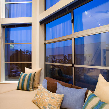SOMA Loft- Bay window seat by Kimball Starr Interior Design