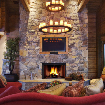 Sophisticated Cabin Living Room