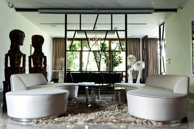 Living room - contemporary living room idea in Delhi