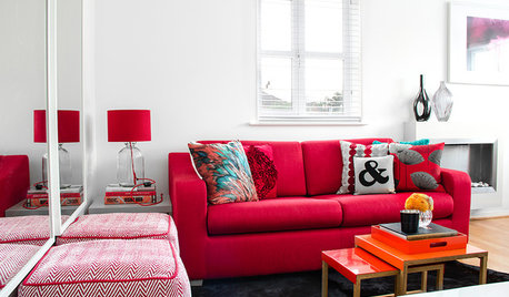 Room of the Day: Red, White and Bright in a Fun, Multifunctional Space