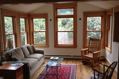 Inspiration for a mid-sized craftsman living room remodel in Minneapolis