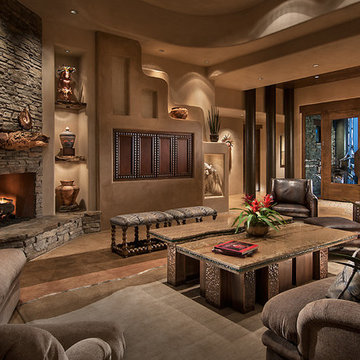 Southwest Contemporary: Living Room