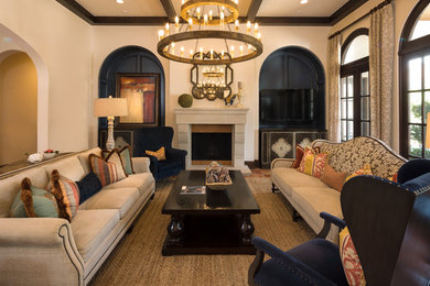 Inspiration for a timeless living room remodel in Houston
