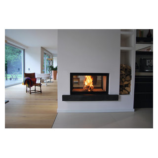 Spartherm - Double Sided Wood Fireplace - Modern - Living Room - Other - by Spartherm  Fires | Houzz