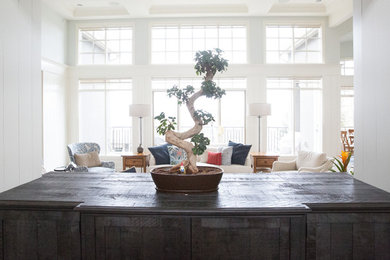 Inspiration for a craftsman living room remodel in Calgary