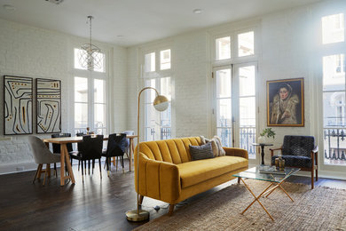 Living room - eclectic living room idea in New Orleans
