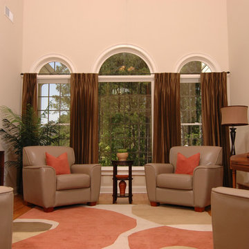 St. Louis New Home Interior Design: Living Room