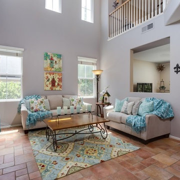 Staging to enlarge small square footage
