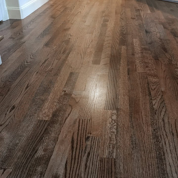Stained Red Oak Hardwood Floors Throughout. - WOODINVILLE WA