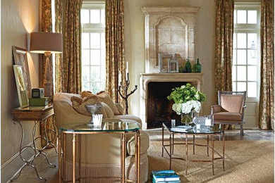 Elegant living room photo in Seattle