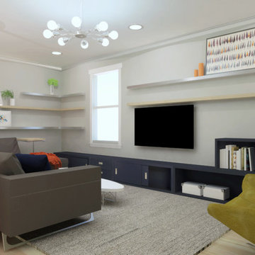 Stapleton Eclectic Living Space Design