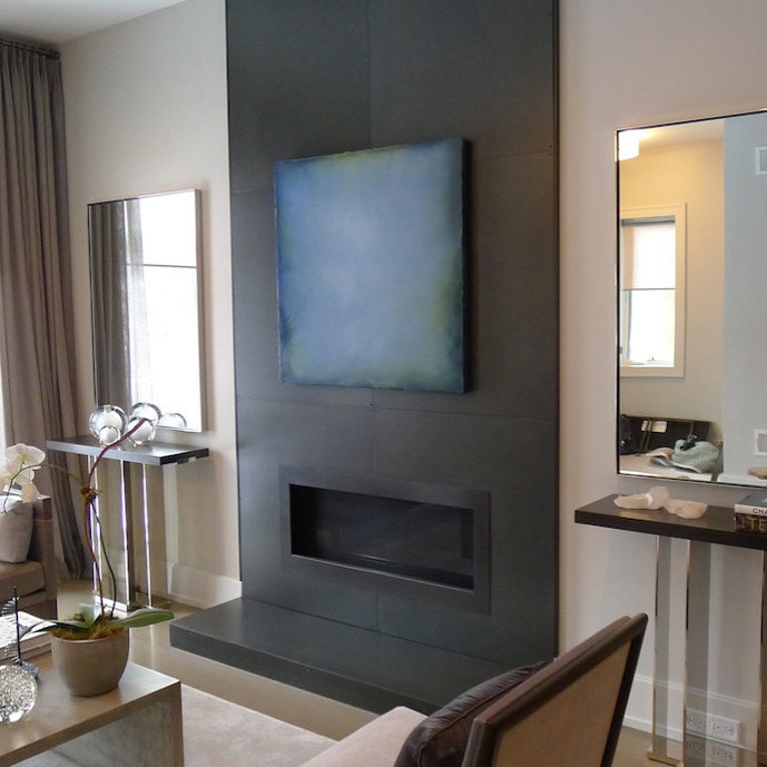 Steel Fireplace Surround Photos & Ideas Houzz