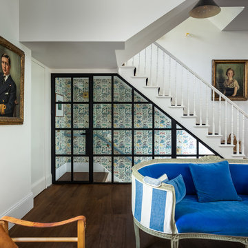 Steel stair partition