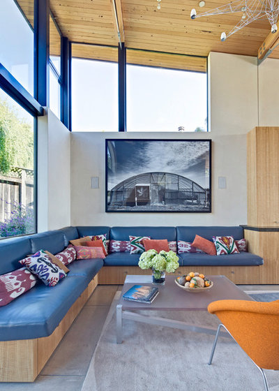 Coastal Living Room by WA Design Architects