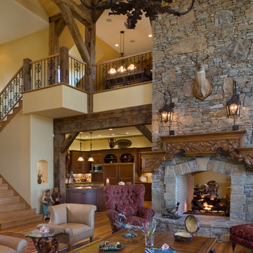 Stone and Reclaimed Timber Mountain Estate