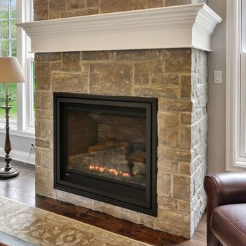 Stone Entry and Fireplace Surround