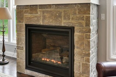 Stone Entry and Fireplace Surround