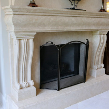 Stone Fireplace Mantels