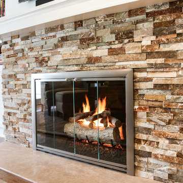 Stone Fireplace View