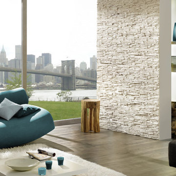 Stone-look feature wall Stone Design Pegasus series white