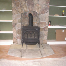 Living Room With Stove