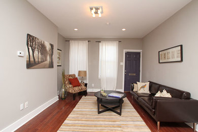 Living room - modern living room idea in Philadelphia