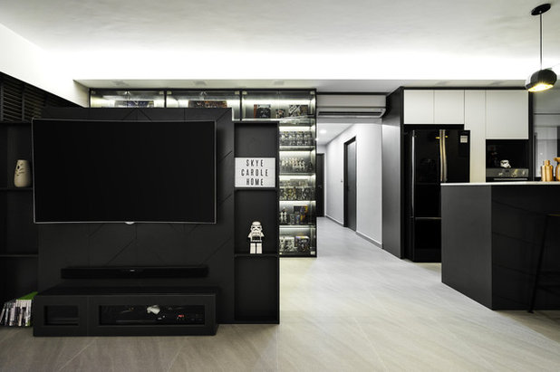 Contemporary Living Room by Fineline Design Pte Ltd