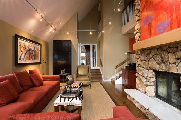 Contemporary Living Room by Nora Schneider Interior Design