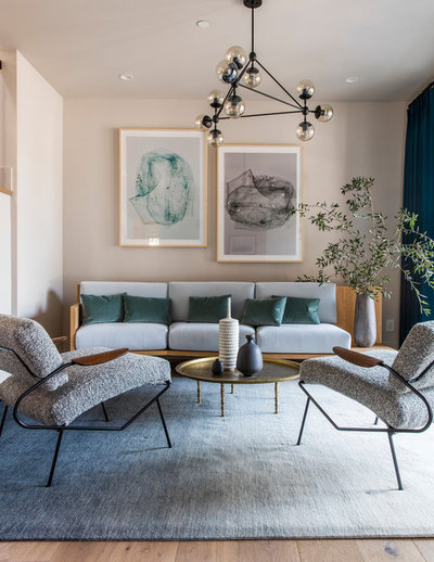 Contemporary Living Room by Lauren Nelson Design