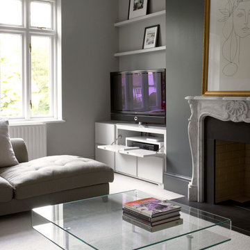 Surbiton Contemporary Media Furniture and Bookcase