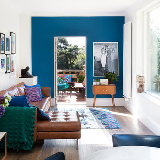 Eclectic living room in London.