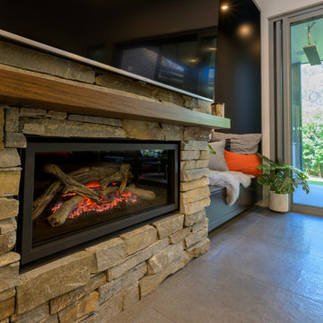 Sutherland Shire Duplex - built in fireplace