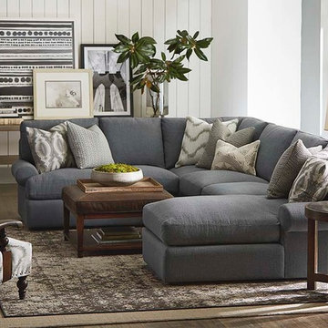 Sutton U Shape Sectional Living Room by Bassett Furniture