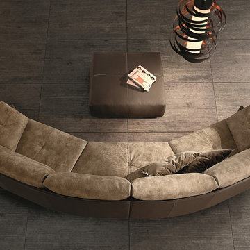 Swing Curved Sectional by Gamma Arredamenti
