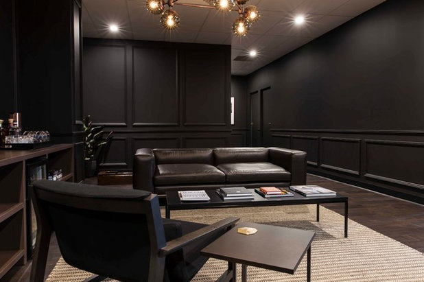 Modern Living Room by Designer Man Cave