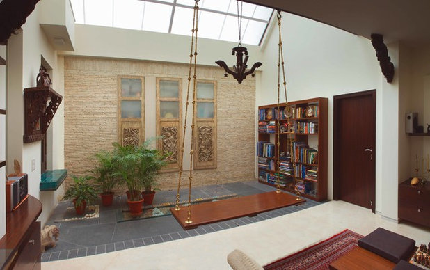 Indian Living Room by Kumar Moorthy & Associates