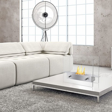 Tab Stainless Steel Tabletop Fireplace